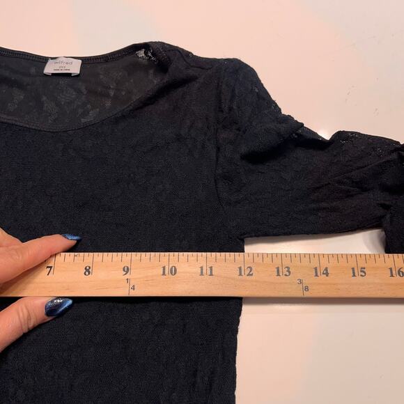 ARITZIA Wilfred Black Lace Trouble Mini Dress Size XXS - Picture 8 of 9